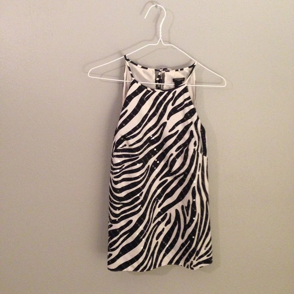 4/$25 Ann Taylor Sleeveless Sequin Top Sz 4 EUC